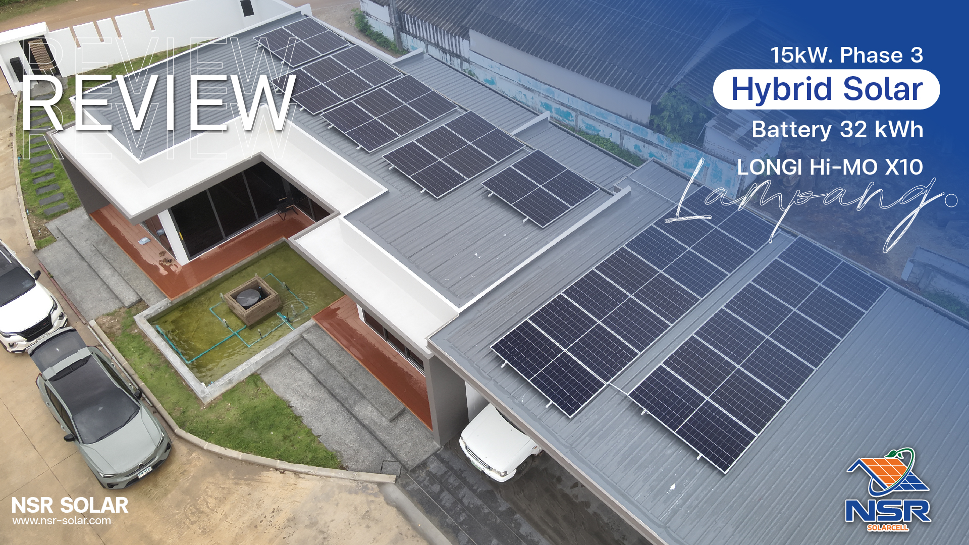 Read more about the article Hybrid Solar : 15kW. Phase 3 Lampang